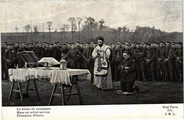 CPA AK Militaire La Messe en campagne (362545)