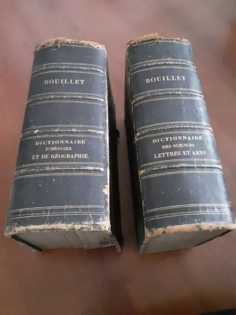 Lot De 2 Dictionnaires Bouillet 1854