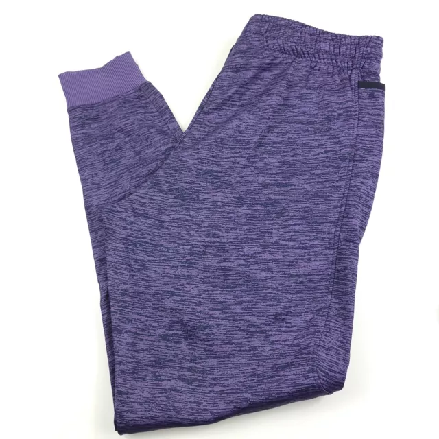 Under Armour Fleece Jogger Pants Men's Size Large Loose Twilight Purple w/ Black