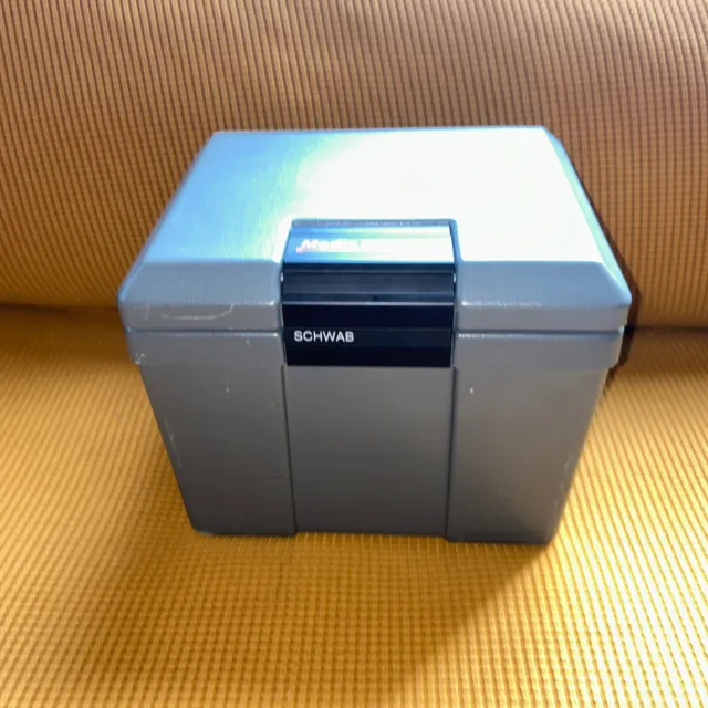 Schwab Media Cooler Vault Safe Storage Portable File Container Gray