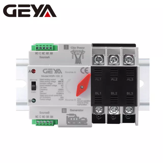 GEYA Commutateu de conversion automatique double alimentation 3P Grid Generato