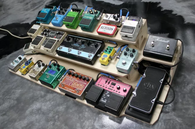Guitar Effects Pedalboard 3-Tier Platform Stand Fit Fender Boss TC USA Made