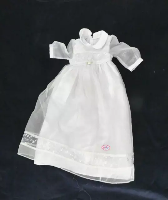 Baby Born Doll White  Stunning Christening Gown Dress  - Zapf Creations