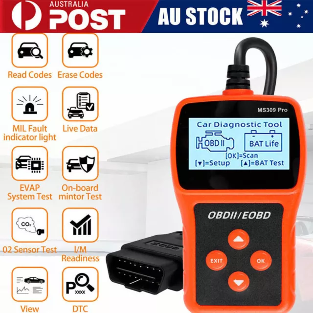 OBD2 Car Scanner Check Engine Code Reader Auto Fault Diagnostic Scan Tool AU