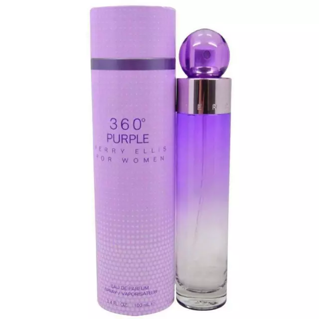 360 PURPLE Perry Ellis Women 3.4 oz 3.3 edp perfume spray NEW IN BOX