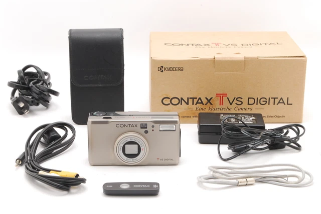[NEAR MINT w/ Box Case ] Contax TVS Digital Silver Sonnar 7.3-21.9mm Lens JAPAN