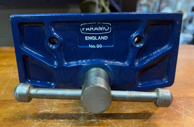 Rare Vice Collection RARE VINTAGE OLD School Paramo Bench Mounted Vice No 30 Made In England ...