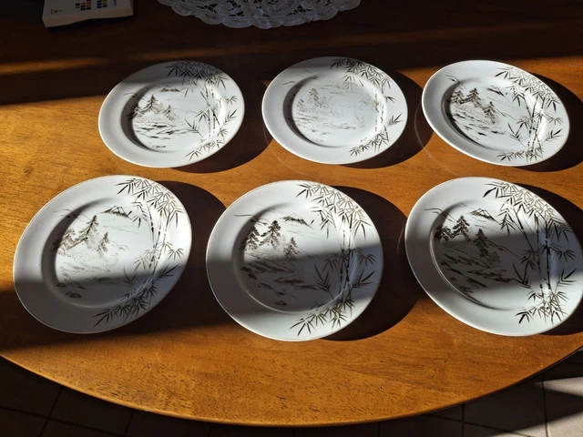 4 ASSIETTES LES Danseuses en Porcelaine signé Fragonard. EUR 30,00