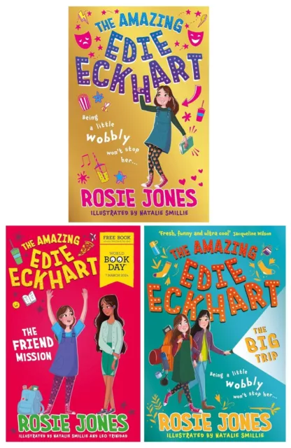 The Amazing Edie Eckhart Series 3 Books Collection Set - Age 8-11 - Paperback