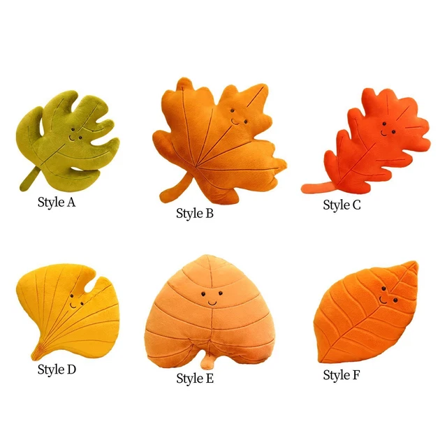 Foglia di Peluche Cuscino Ornamento Morbido Regalo di Compleanno Peluche Cuscino