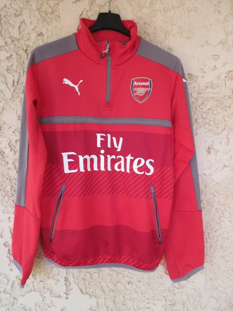 MAILLOT SWEAT TRAINING STADE RENNAIS porté n°3 PUMA football shirt vintage L EUR 39,90 - FR