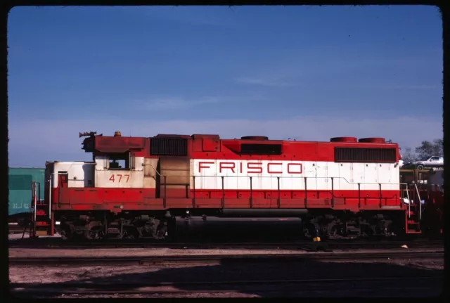 Original Rail Slide - SLSF Frisco 477 St Louis MO 5-13-1980