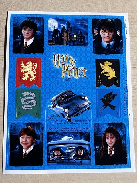 HALLMARK STICKERS~ HARRY POTTER Movies~Daniel Radcliffe~Rupert Grint ...