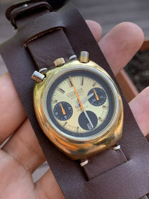 CRONOGRAFO VINTAGE CITIZEN Bullhead 67 9011 Giapponese 23Gioielli