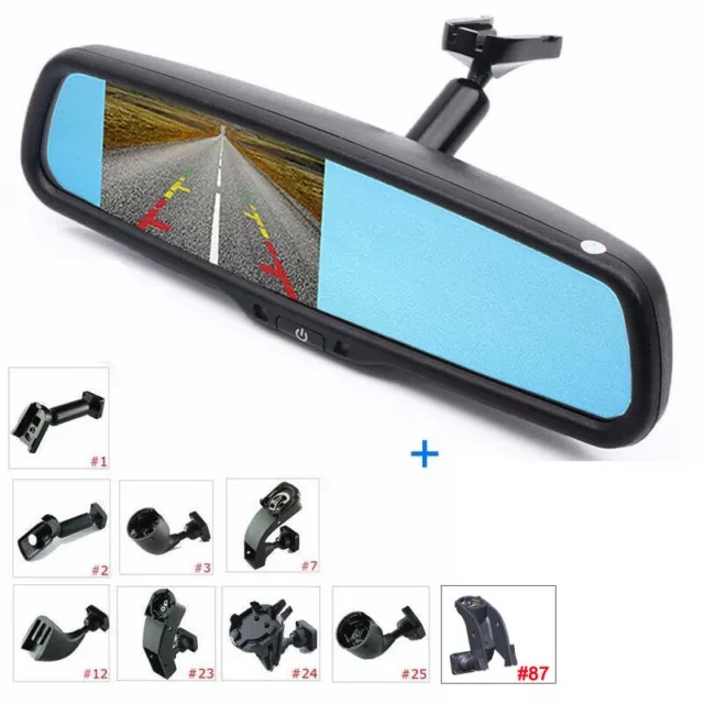 Car Rear View 4.3" LCD OEM Mirror Monitor For Backup Camera Parking Reverse