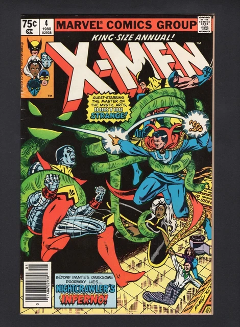 X-Men Annual #4 Vol. 1 Origin of Nightcrawler Newsstand Marvel Comics '80 VF