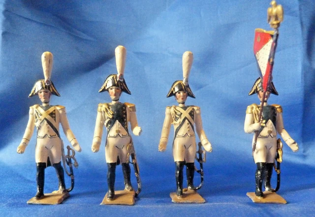 Soldat Du Plomb CBG Mignot – Porte-drapeau Paris – Infanterie Française Révolution (54mm)