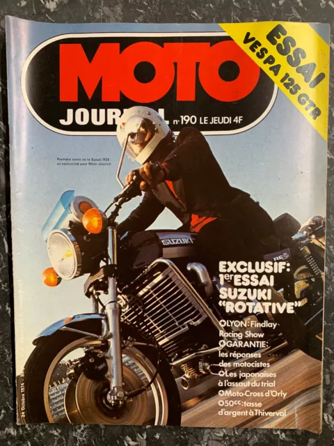 Magazine/ Revue Moto Journal N°190