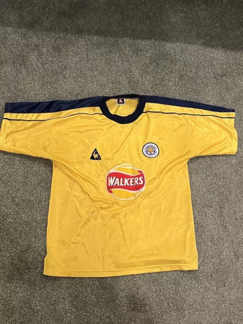 Rare Leicester City Third Yellow Shirt 1999-2001