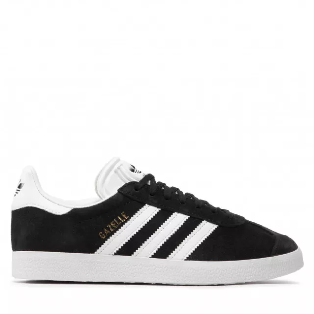 SCARPE ADIDAS ORIGINALS GAZELLE bb5476 GAZZELLE NERO BLACK ORIGINALI UOMO