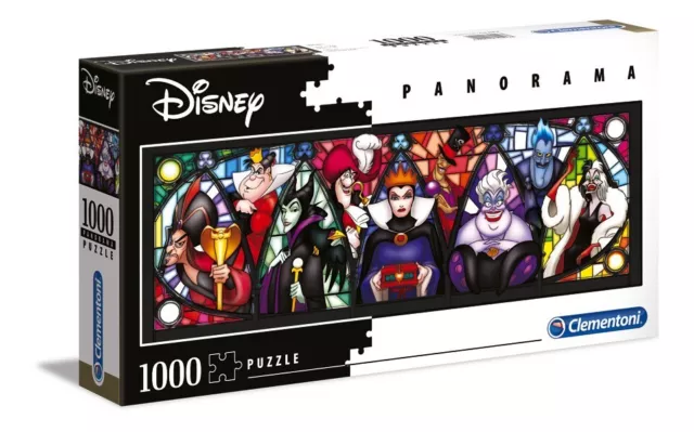 Puzzle Clementoni 1000 Teile Panorama Disney Villainous