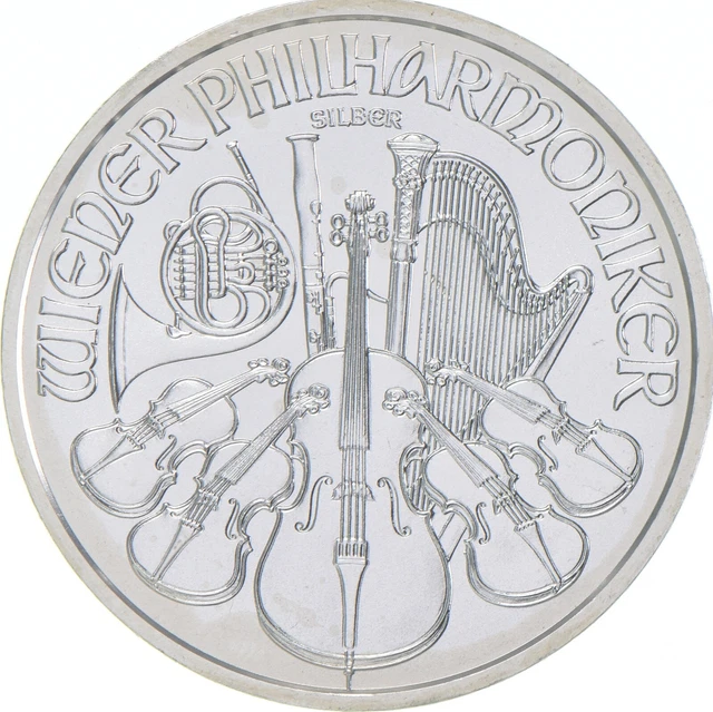 Better Date 2017 Austria 1.50 Euro 1 Oz. Silver Vienna Philharmonic World *892