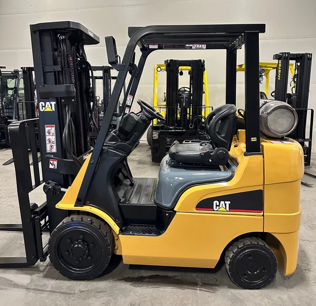 2015 Caterpillar 2C5000 5000 Lb Lp Gas Forklift 48" Forks 85/187 3 Stage Mast