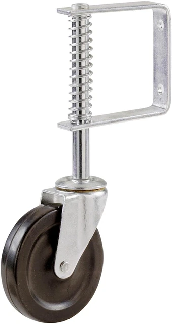 SPRING LOADED GATE Jockey Wheel Swivel Castor 100mm (4