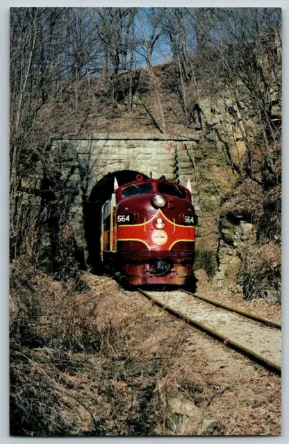 Belleville, Wi - Chicago Madison & Northern #564- Train - Vintage Postcard