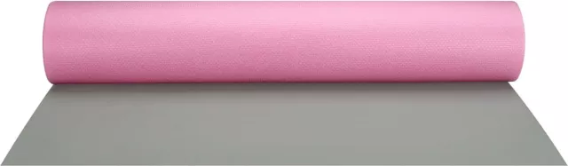 Avento Pilates Matte Fitness Yogamatte, Rosa/Light Grau, 173.7 x 60.2 x 0.2 cm 2