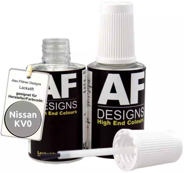 Lackstift für Nissan KV0 Light Charcoal Metallic schnelltrocknend 20x20ml