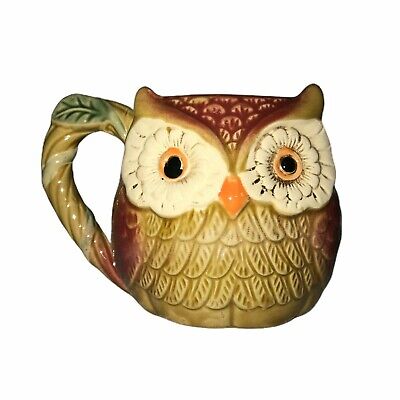 Cracker Barrel Fall Owl Coffee Tea Cup Mug