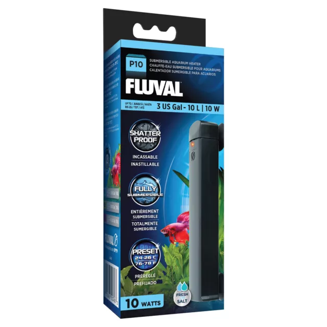 Calentador de acuario Fluval P10 preset, PVP 22,29 EUR, NUEVO