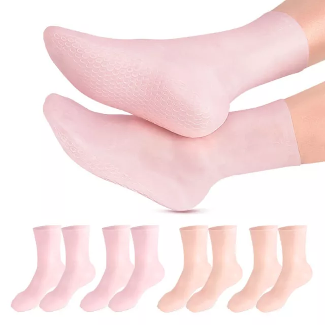 1 par de calcetines para el cuidado de los pies Gel hidratante de silicona