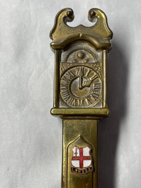 VINTAGE LONDON ENGLAND Grandfather Clock Brass Nut Cracker Nutcracker £ ...