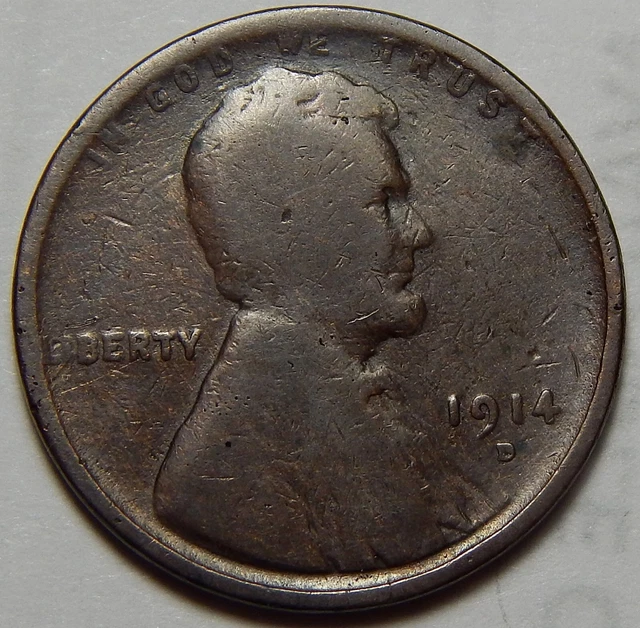 Key Date 1914-D Lincoln Wheat Cent - Circulated