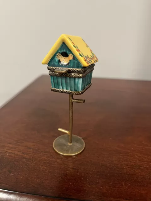 Limoges Birdhouse Trinket Box