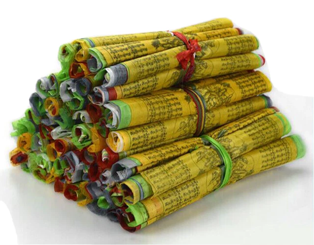 3 Unidad Banderas A 5 Metro Con 20 Banderines (28x25 CM) Tibetano Colorido