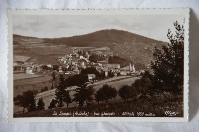 Cpa carte photo La Louvesc (Ardèche - 07) vue générale 1939