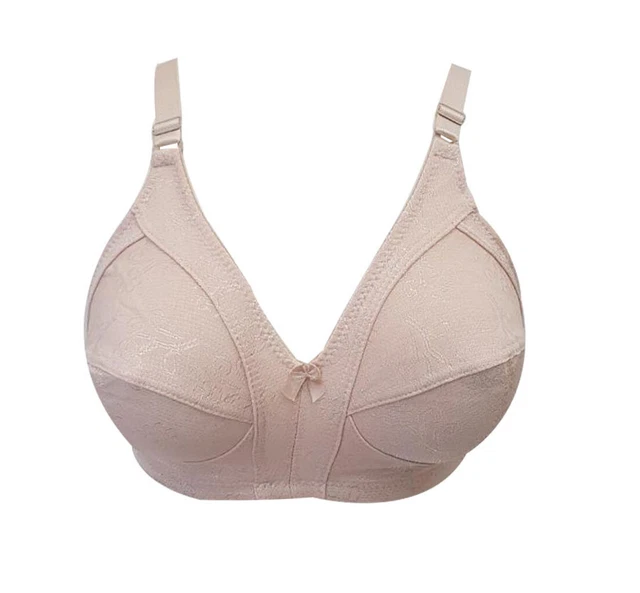 LINGERIE GRANDE TAILLE Soutien Gorge Bonnet F Sans Armature Beige