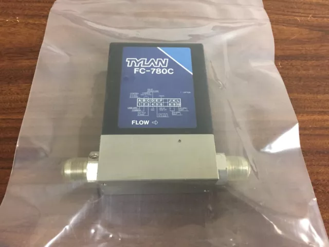 Tylan Model FC-780C, 20SCCM, Gas He, Mass Flow Controller