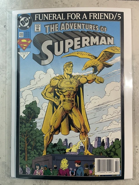 The Adventures of Superman #499 Feb. 1993 "Funeral for a Friend/5" DC Comic Book