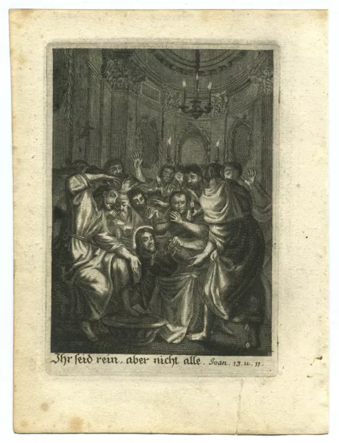 JESUS UND DER VERRÄTER, orig. - Kupferstich von Michael Wening 1693