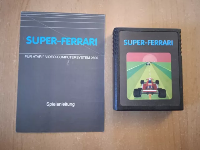 Super-Ferrari - Spiel mit Anleitung für Atari 2600