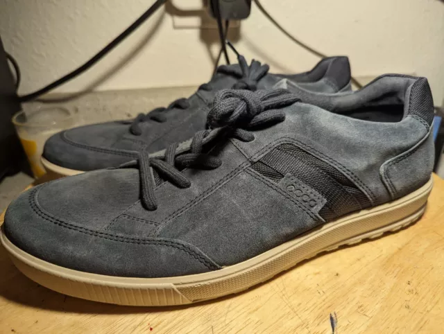 ECCO ENNIO RETRO Sneakers Black Suede Lace Up Shoes Low Casual Mens Size 7 US 41 39.73 PicClick