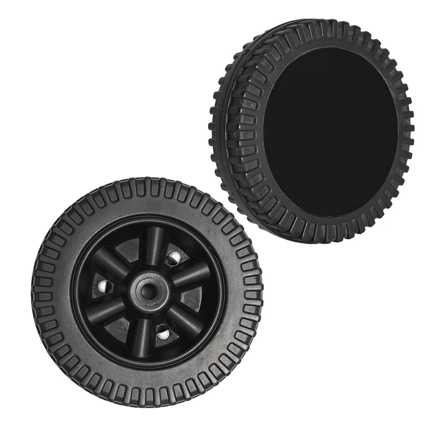 Black Wear Resistant Blow Molded With Cover Gas Replacement Part Grill Wheel BBQ