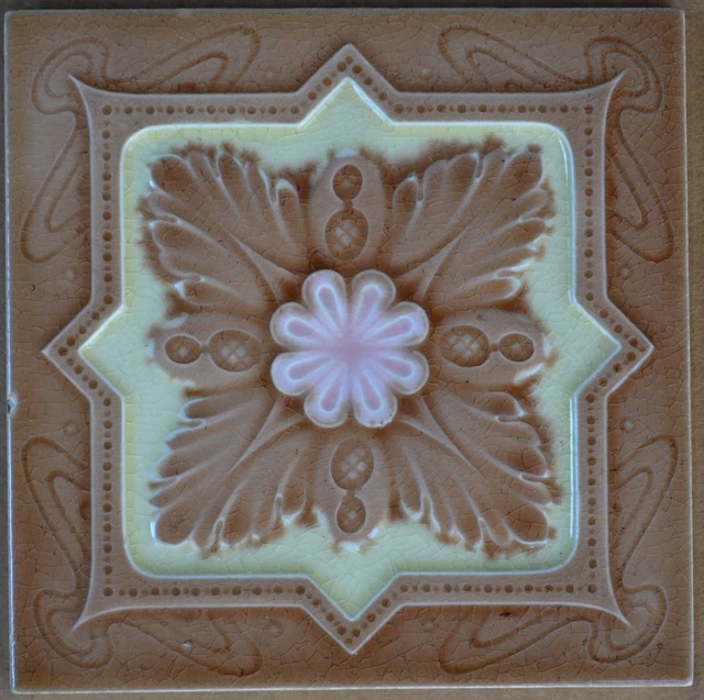 Alfred Meakin - Antique Art Nouveau Majolica Tile C1900