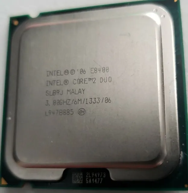 Intel E8400 Core 2 Duo SLB9J 3.00GHz Dual Core Processor