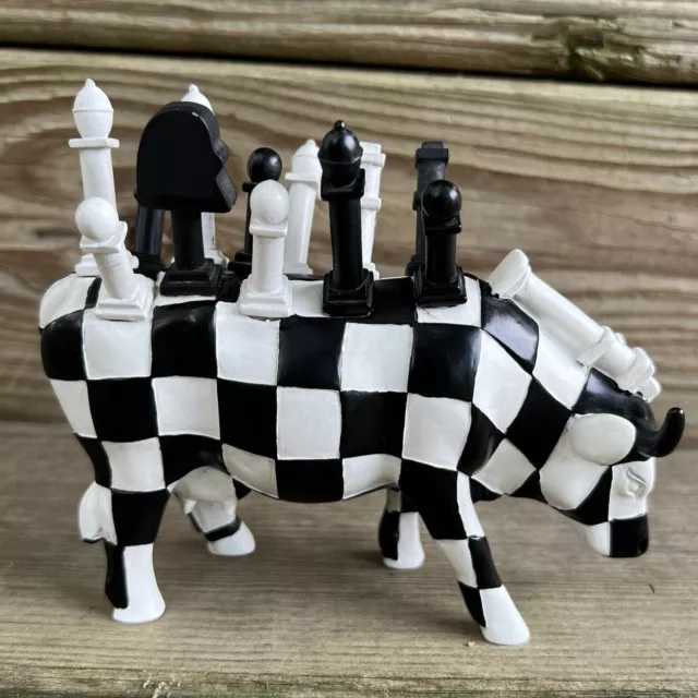 Cow Parade Final Moove 7768 Cow Chess Figurine 2009