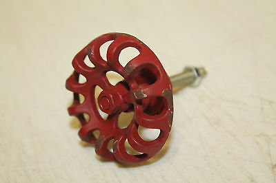 ONE NEW Metal Faucet Valve Handle Cabinet Door Drawer Knob Steampunk Red